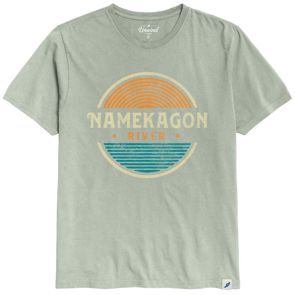Namekagon River Washed Sage Blinker T Shirt