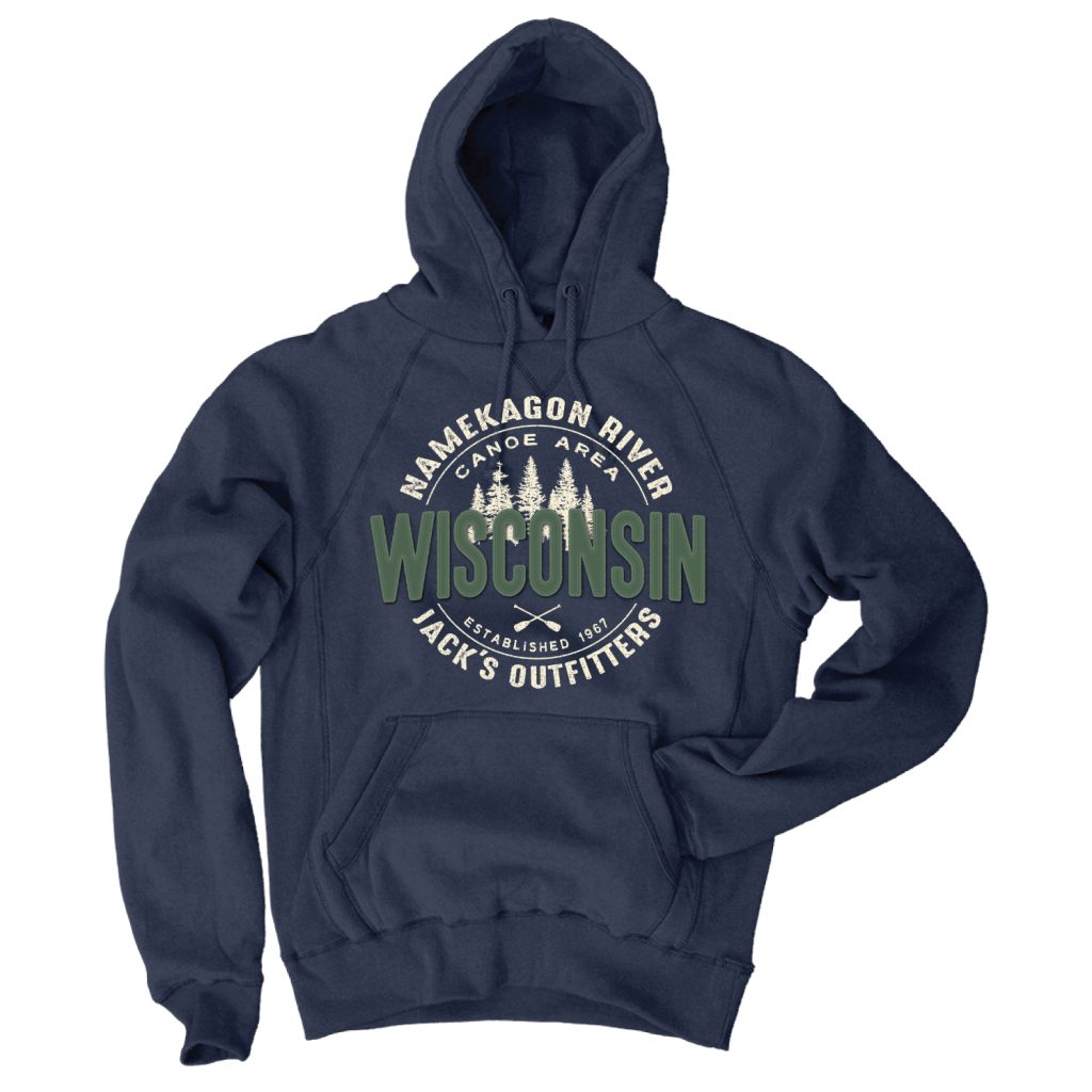 Wisconsin-Cross Paddle Pines Sweatshirt