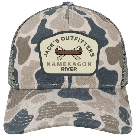Grey Duck Camo Trucker MPS Namekagon Bay Window